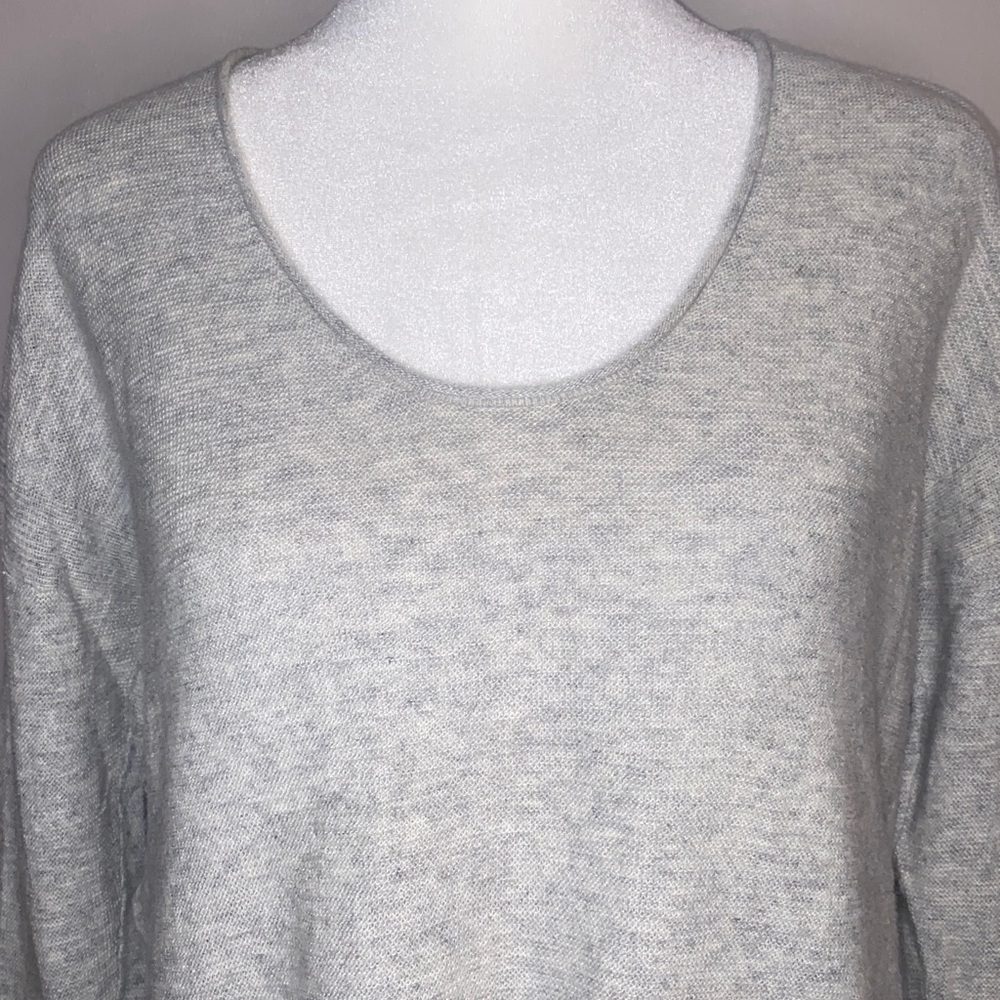 Madewell Light Grey Scoop Neck Alpaca & Wool Blend Sweater - Picture 2 of 12